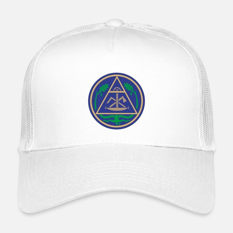 51195_Zimmerer Geometric Triangle Emblem Kids’ Trucker Cap