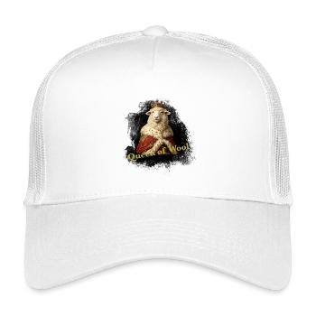 Königliche Wolle - Kinder Trucker-Cap - Weiß - Vorne