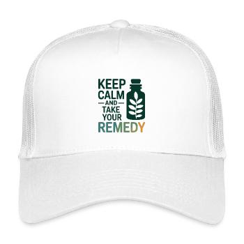 Homeopathy Keep Calm Take Your Remedy Professional - Kids’ Trucker Cap - white - Front