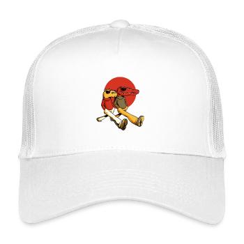 Capybara und Gator - Kinder Trucker-Cap - Weiß - Vorne