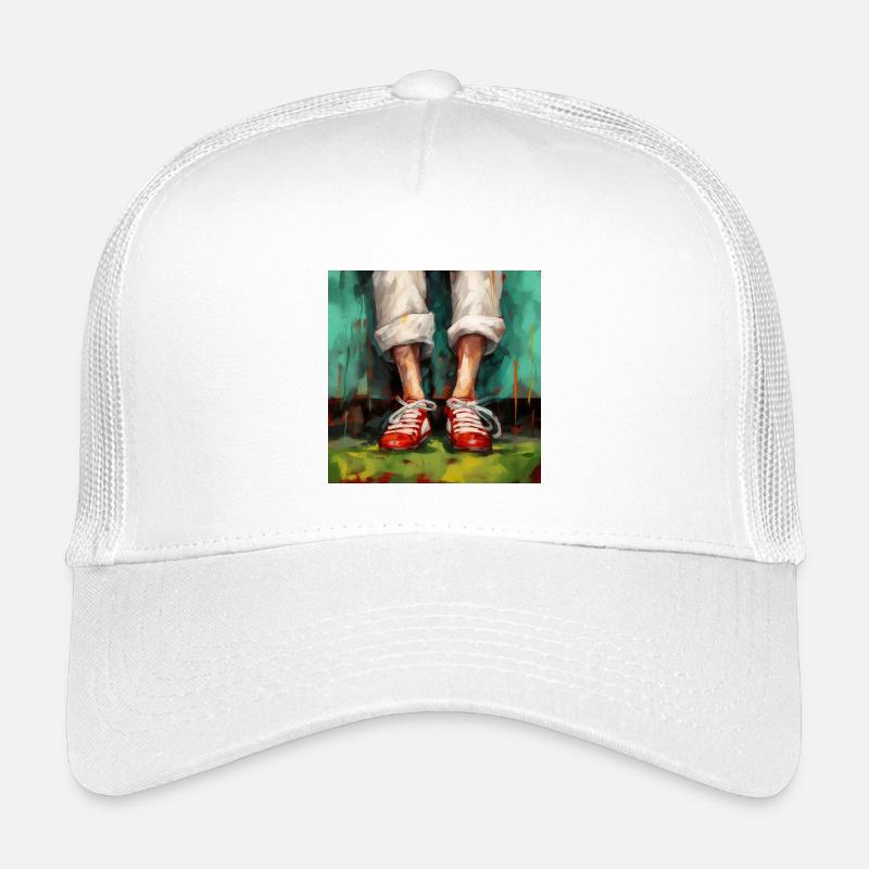 Energie in Rot - Kinder Trucker-Cap - Weiß
