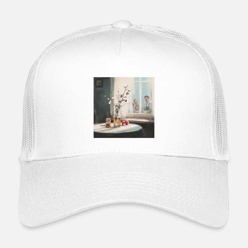 Ein Fenster in warme Erinnerungen - Kinder Trucker-Cap - Weiß