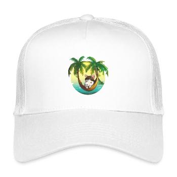 Coconut Hammock Island Dream - Kids’ Trucker Cap - white - Front