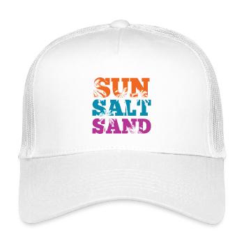 Été - Sable Salé de Soleil - Casquette trucker enfant - blanc - Devant