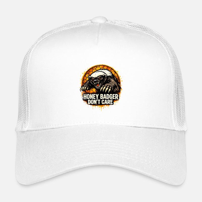 Honigdachs, das ist mir egal. - Kinder Trucker-Cap - Weiß