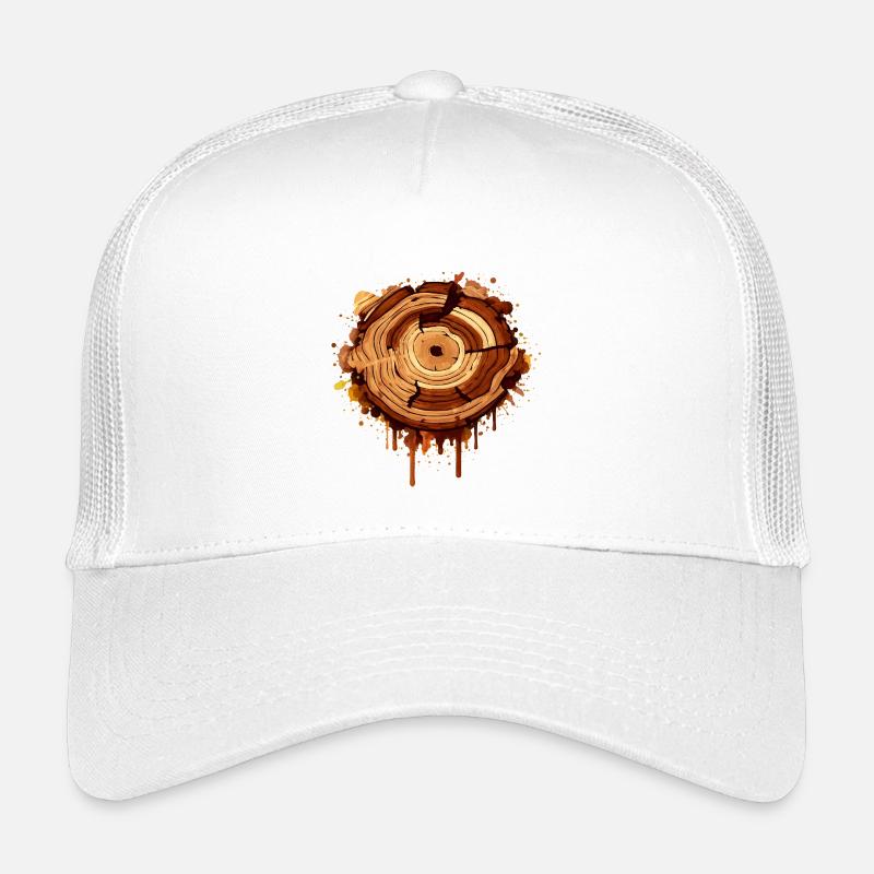 Baumscheibe im Graffiti Stil mit Farbklecksen  Kinder Trucker-Cap