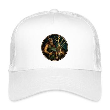 Thor with hammer - Kids’ Trucker Cap - white - Front