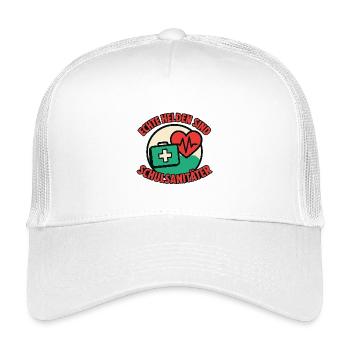 Echte Helden sind Schulsanitäter - Kinder Trucker-Cap - Weiß - Vorne
