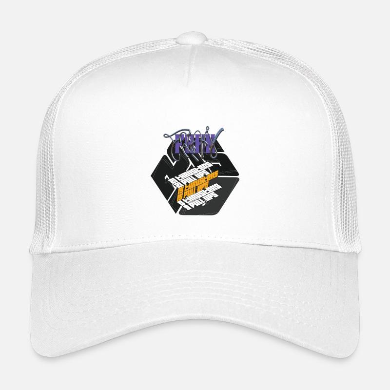 Fran Hero WOD Cross Training Dark Graphic Version Grafik - Kinder Trucker-Cap - Weiß