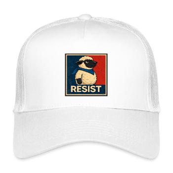 Widerstandslamm Poster - Kinder Trucker-Cap - Weiß - Vorne