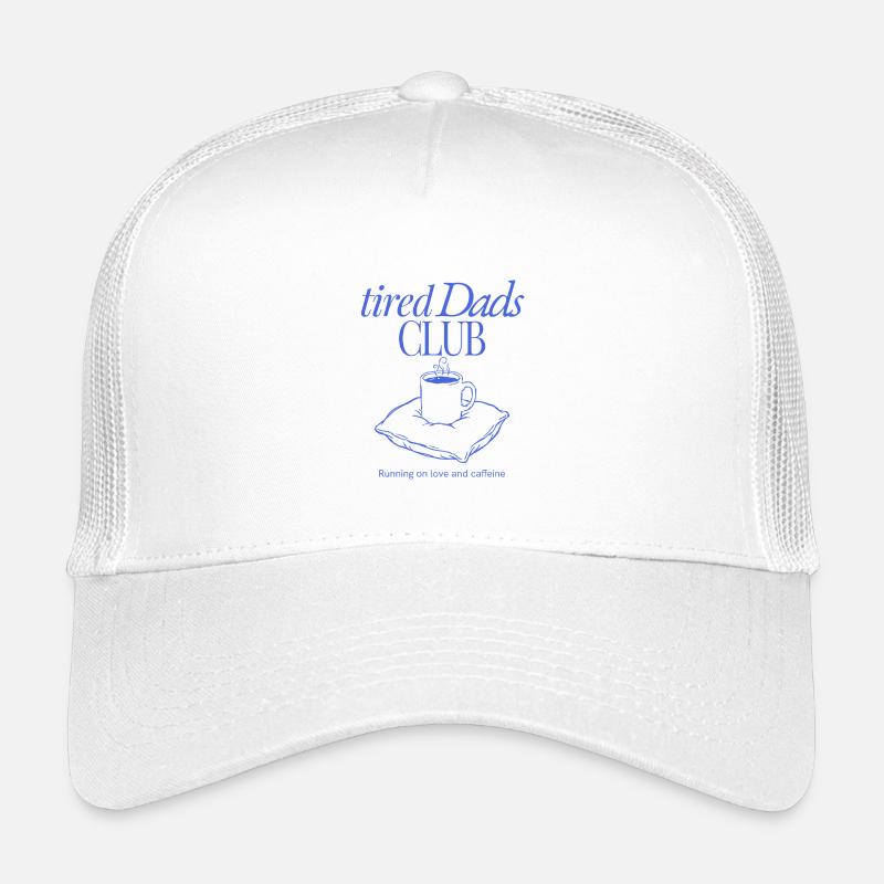 Tired Dads Club Kaffee - Kinder Trucker-Cap - Weiß