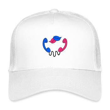 Bad_Telephony - Kinder Trucker-Cap - Weiß - Vorne