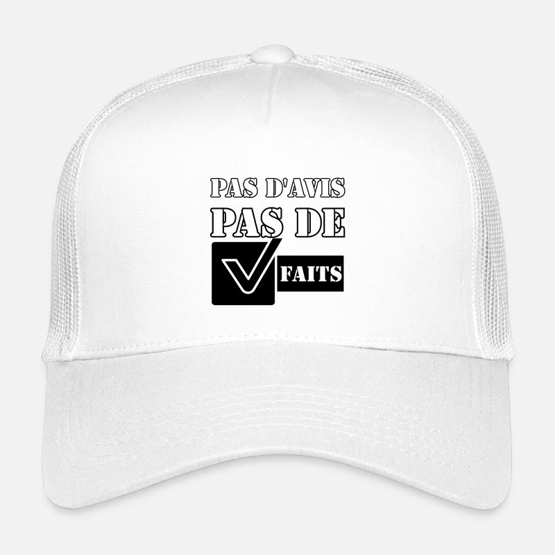 PAS D'AVIS. PAS DE FAITS. Casquette trucker enfant