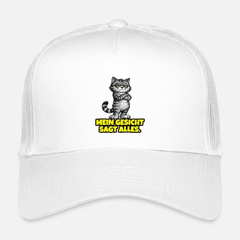 Mein Gesicht sagt alles. – Chef Katze (Grumpy) Kinder Trucker-Cap