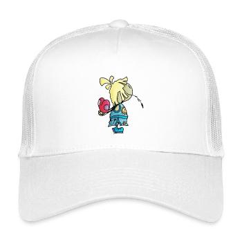 Mael - das riesige Herz / - Kinder Trucker-Cap - Weiß - Vorne