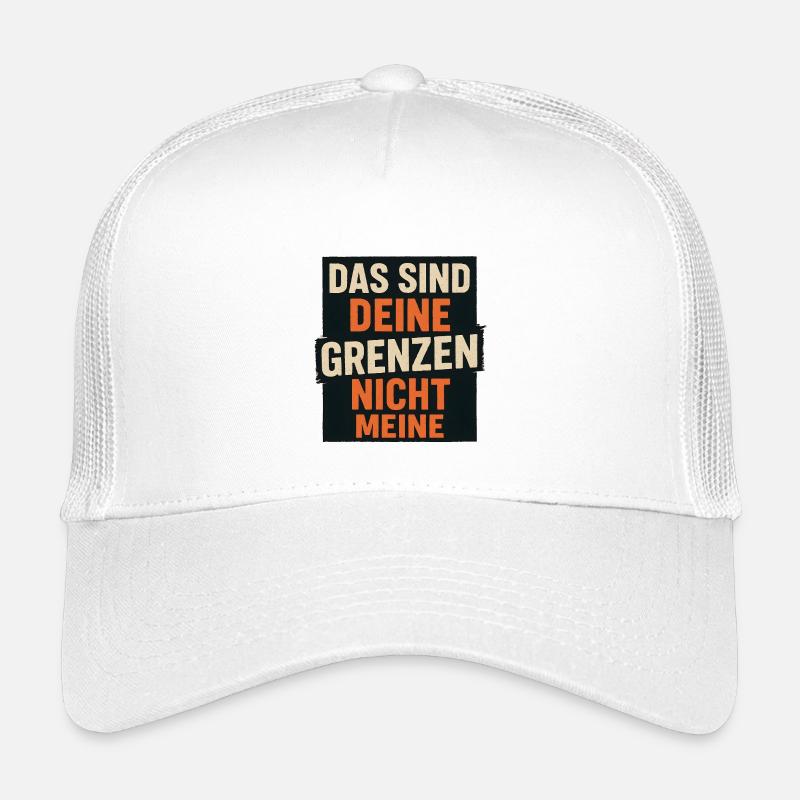 Das sind deine Grenzen nicht meine - Kinder Trucker-Cap - Weiß