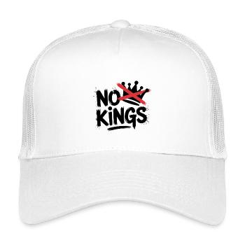 No Kings Statement Design - Casquette trucker enfant - blanc - Devant