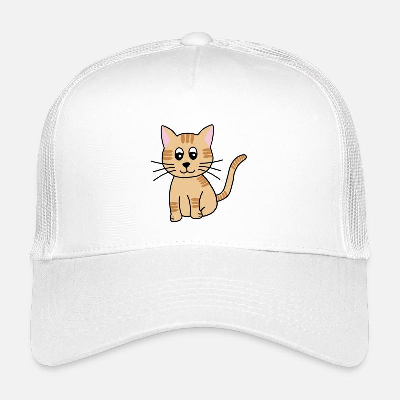 Kuschelkätzchen Cartoon - Kinder Trucker-Cap - Weiß