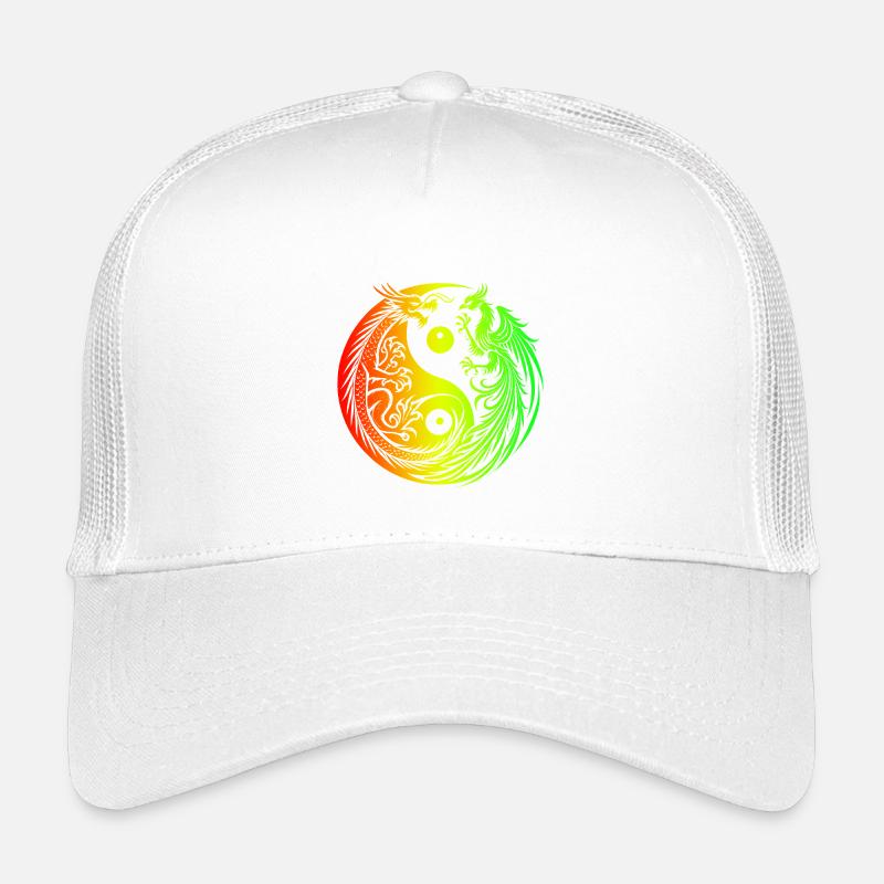 Yin Yang Drache und Phönix Kinder Trucker-Cap