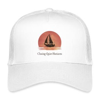 Chasing Quiet Horizons Segel Design - Kinder Trucker-Cap - Weiß - Vorne