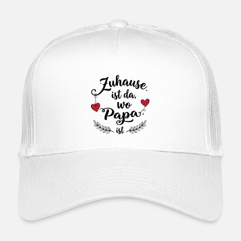 La maison, c’est là où est papa - Un doux design familial Casquette trucker enfant