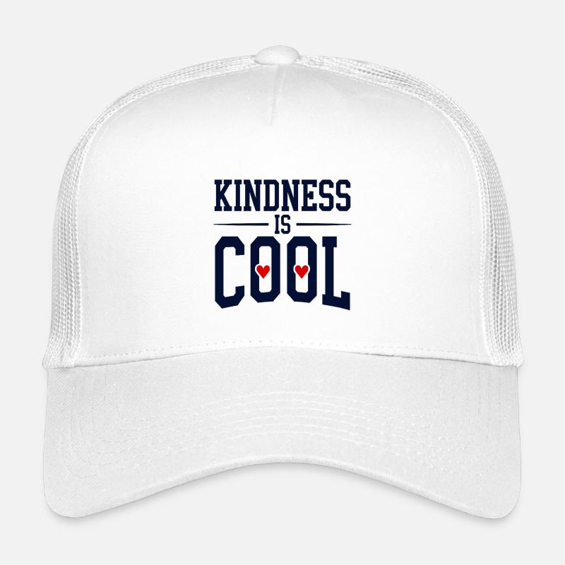Kindness is Cool Statement mit Herz Symbolen Kinder Trucker-Cap