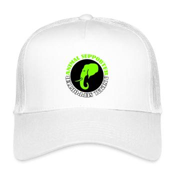 Éléphant Animal Supporter - Casquette trucker enfant - blanc - Devant