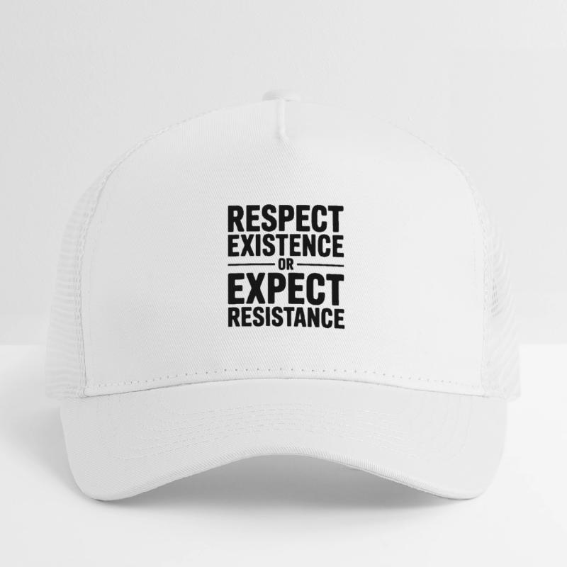Respektiere die Existenz oder erwarte Widerstand – Antifa Kinder Trucker-Cap