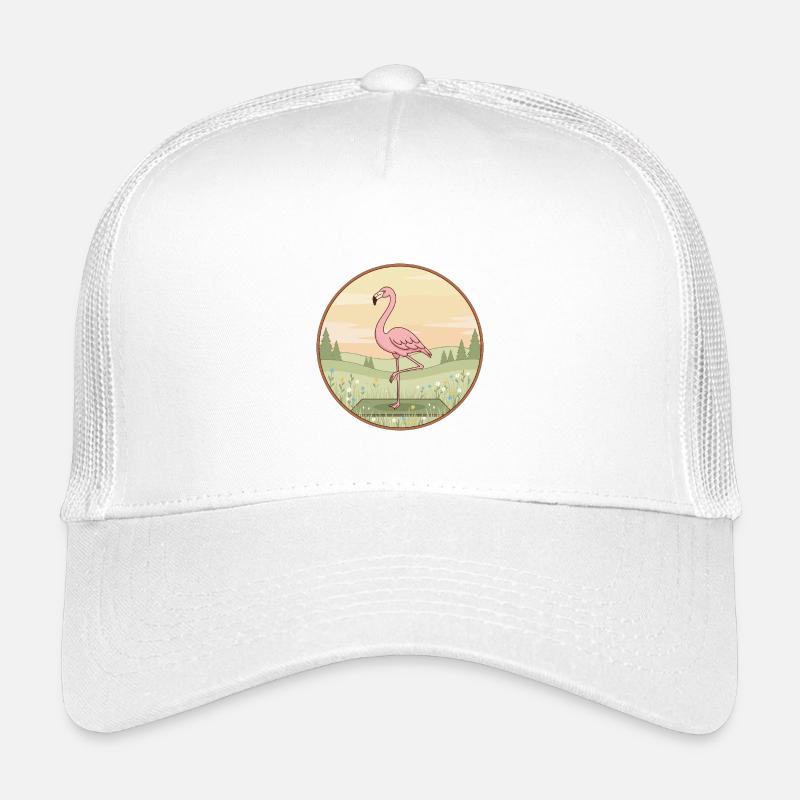Yoga Flamingo Bird Doing Tree Pose Kids’ Trucker Cap
