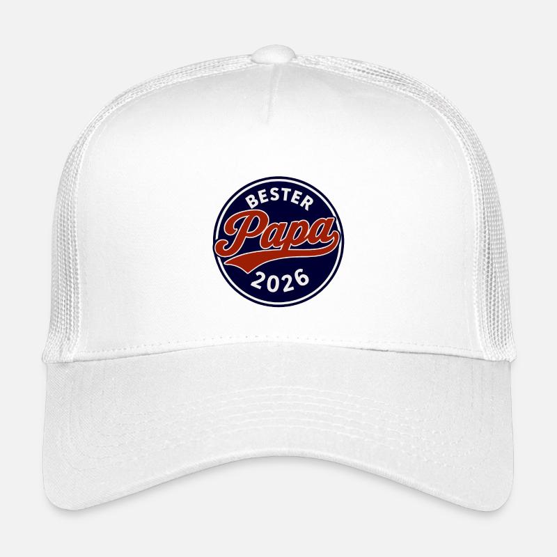 Bester Papa 2026  - Vatertag - Geburtstag  - Kinder Trucker-Cap - Weiß