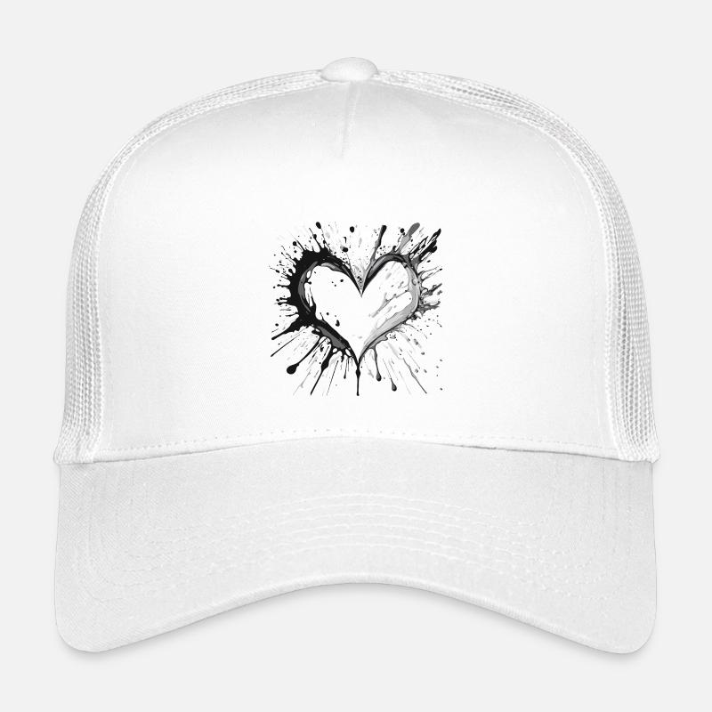Ink Heart Splatter Kids’ Trucker Cap