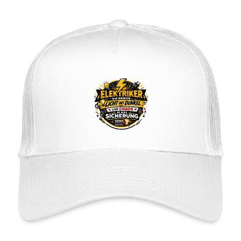 Elektriker Lichtchaos Spruch - Kinder Trucker-Cap - Weiß - Vorne