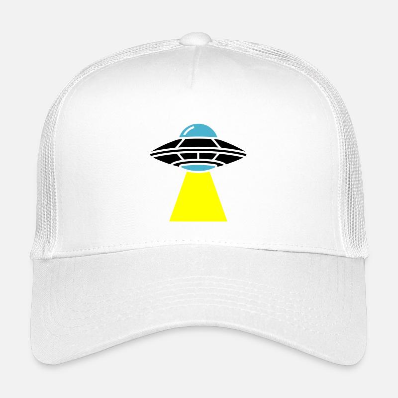 UFO Alien Spaceship Light Kids’ Trucker Cap