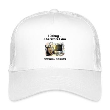 Retro Scholar sur Coding Console - fond clair - Casquette trucker enfant - blanc - Devant