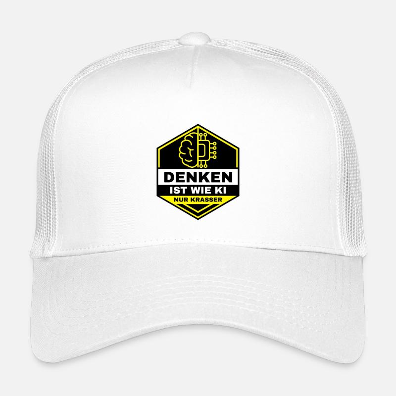 La pensée est comme l’IA – mais plus flagrante - Casquette trucker enfant - blanc