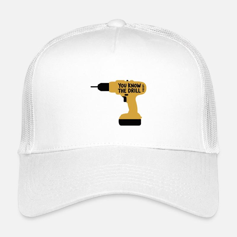 Vous connaissez la perceuse Drôle d’outil de bricoleur Design Casquette trucker enfant