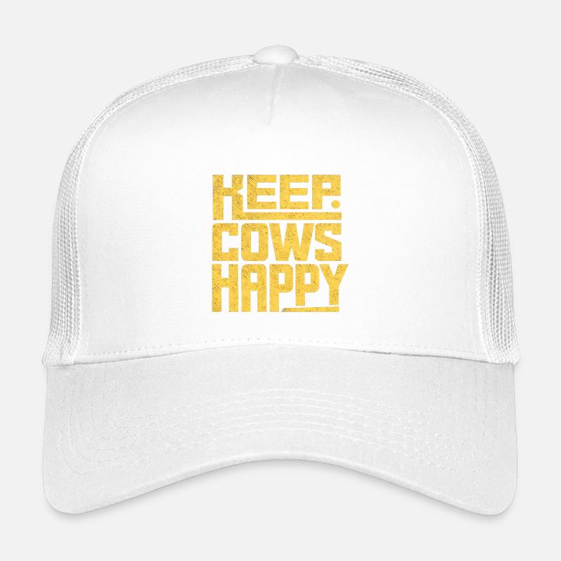 Keep Cows Happy – Gift for Farmers Kids’ Trucker Cap