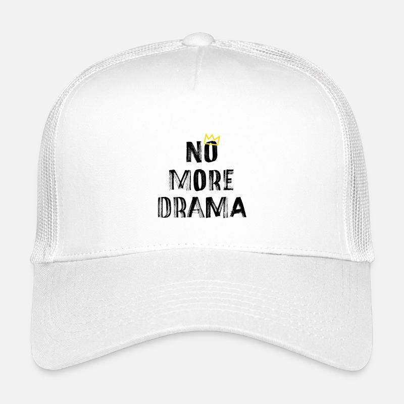 No More Drama – Klarer Typografie Spruch Kinder Trucker-Cap