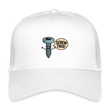 Au diable ce personnage de dessin animé qui se fait oublier - Casquette trucker enfant - blanc - Devant