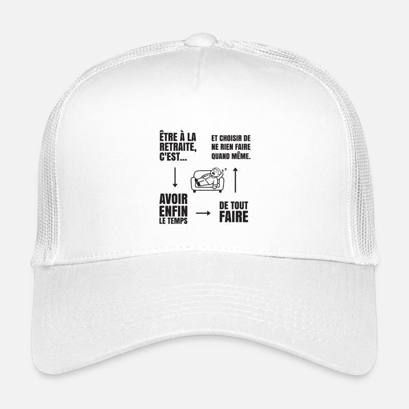 The Art of Doing Nothing (black text) Kids’ Trucker Cap