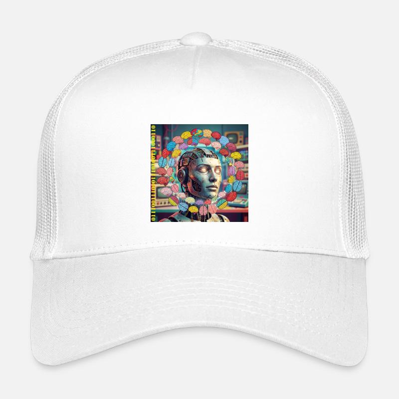 Android with brain satellites Kids’ Trucker Cap
