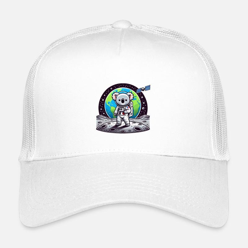 Astronaute koala sur le sol lunaire Casquette trucker enfant