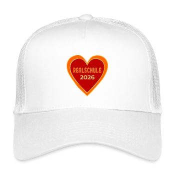 Realschule 2026 Herz - Kinder Trucker-Cap - Weiß - Vorne