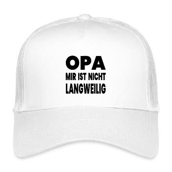 Opa - Kinder Trucker-Cap - Weiß - Vorne