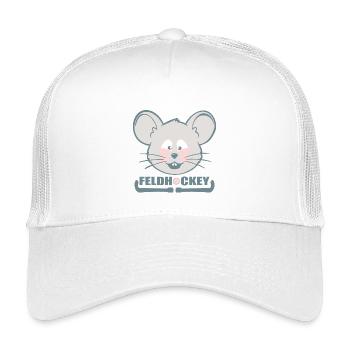 Kids Field Hockey Mouse - Kids’ Trucker Cap - white - Front