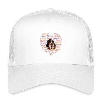 Maman de chien de montagne bernois – Amour du chien pour la fête des mères - Casquette trucker enfant - blanc - Devant