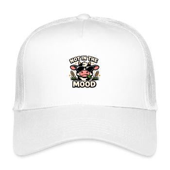 Pas d’humeur – Vache cool avec des lunettes de soleil - Casquette trucker enfant - blanc - Devant
