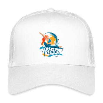 Pilates-Energie und Flexibilität - Kinder Trucker-Cap - Weiß - Vorne