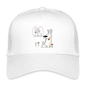 Dog in love - Kids’ Trucker Cap - white - Front
