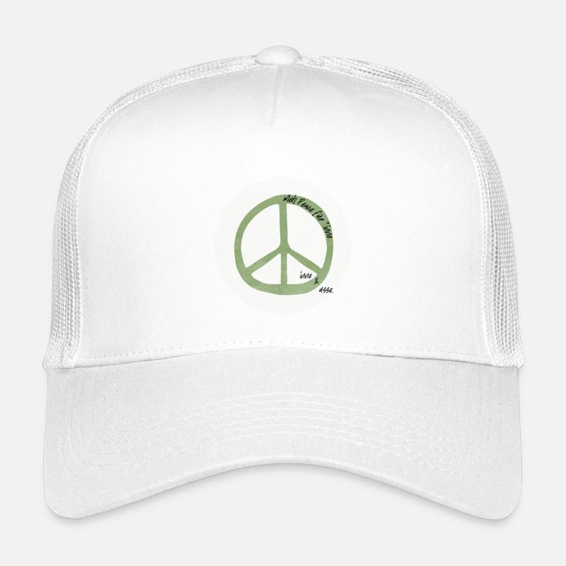 meh Peace - Kinder Trucker-Cap - Weiß
